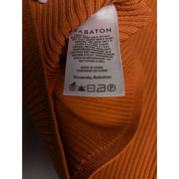 Aritzia Babaton knit burnt orange top XL - Picture 6 of 7
